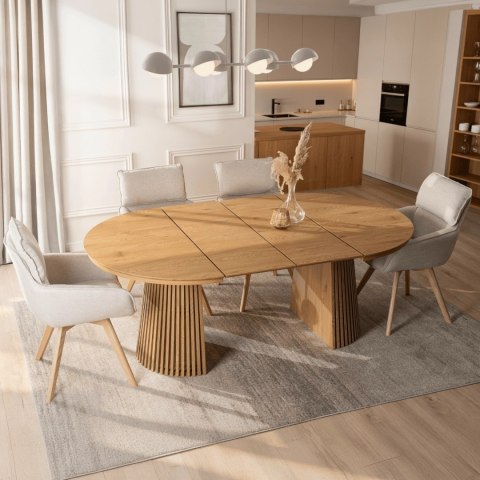 Stół ADRIEN Rozkładany 120-200 cm Dąb