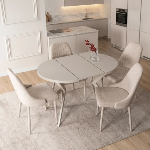 Stół DORIAN Rozkładany 80-160 cm Kaszmir