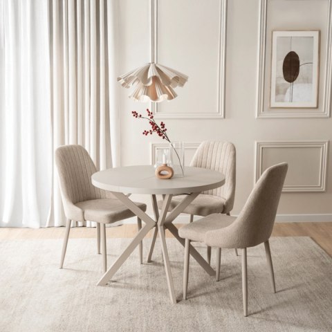 Stół LUGO Rozkładany 90-190 cm Kaszmirowy