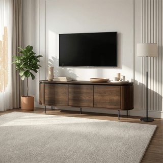 Szafka RTV BECK 160 cm Trzydrzwiowa Orzech