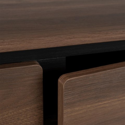 Szafka RTV BECK 160 cm Trzydrzwiowa Orzech