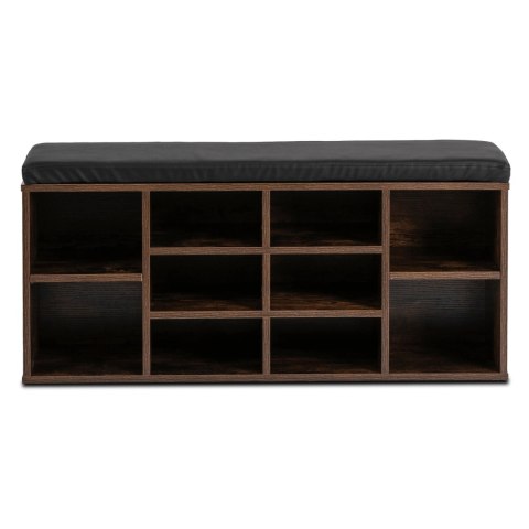 Szafka na buty AXEL 104 cm Dąb Rustykalny/Czarny