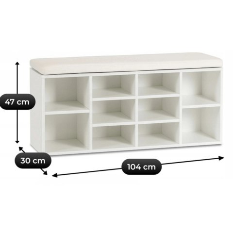 Szafka na buty AXEL104 cm Biała