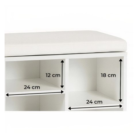 Szafka na buty AXEL104 cm Biała
