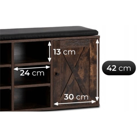 Szafka na buty ARYA 110 cm Dąb Rustykalny