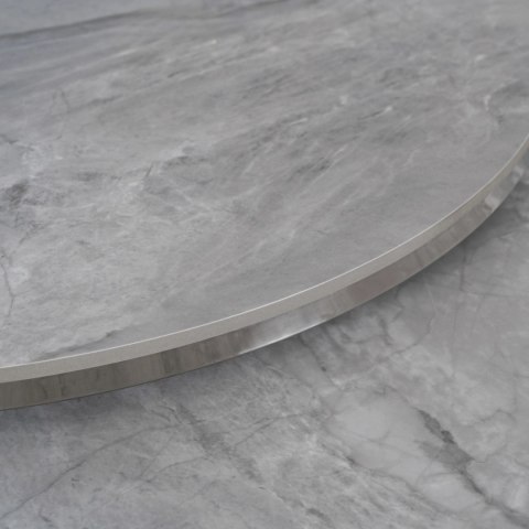 Zestaw Stolików Ceramicznych MILANO Szary Marmur/Srebrny