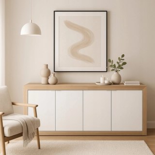 Komoda BLAGO 180 cm Dąb Sonoma/Biały