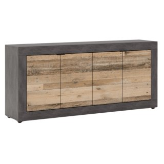 Komoda BLAGO 180 cm Surowy Dąb/Czarny