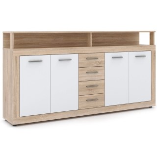 Komoda BLAGO 190 cm Dąb Sonoma/Biała