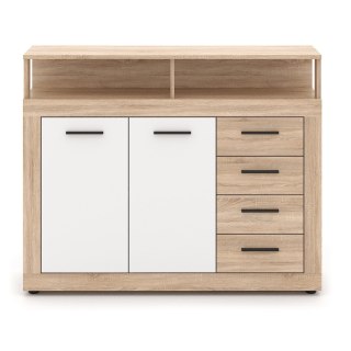 Komoda BLAGO MIDI A 119,5 cm Dąb Sonoma/Biały