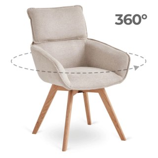 Krzesło Obrotowe DIAS Beżowe