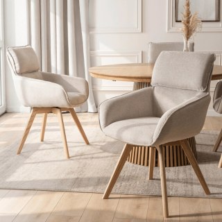 Krzesło Obrotowe DIAS Beżowe