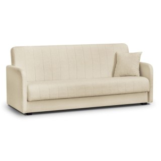 Sofa Rozkładana PORTO Jasnobeżowa Boucle