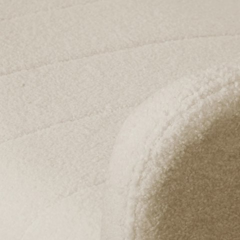 Sofa Rozkładana PORTO Jasnobeżowa Boucle