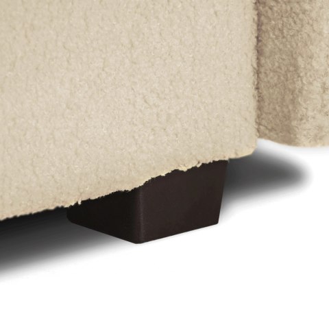 Sofa Rozkładana PORTO Jasnobeżowa Boucle