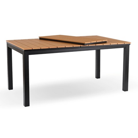 Stół Ogrodowy ARGOS 140-180 cm Dąb/Czarny