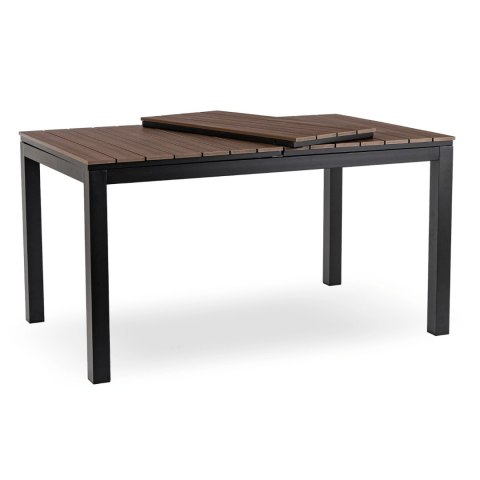 Stół Ogrodowy ARGOS 140-180 cm Orzech/Czarny