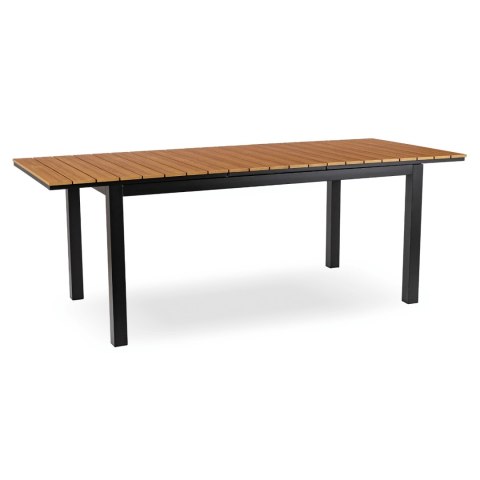 Stół Ogrodowy ARGOS 160-210 cm Dąb/Czarny