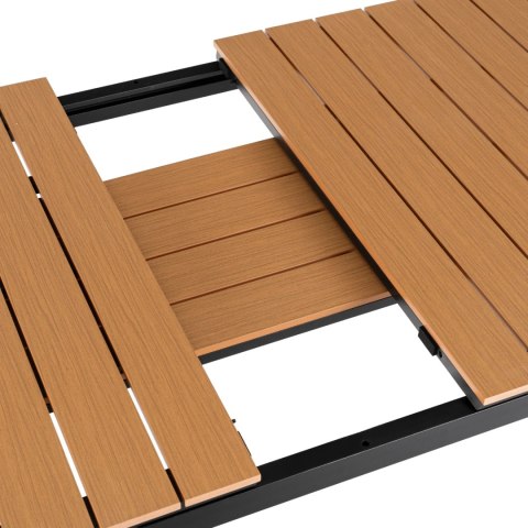 Stół Ogrodowy ARGOS 160-210 cm Dąb/Czarny