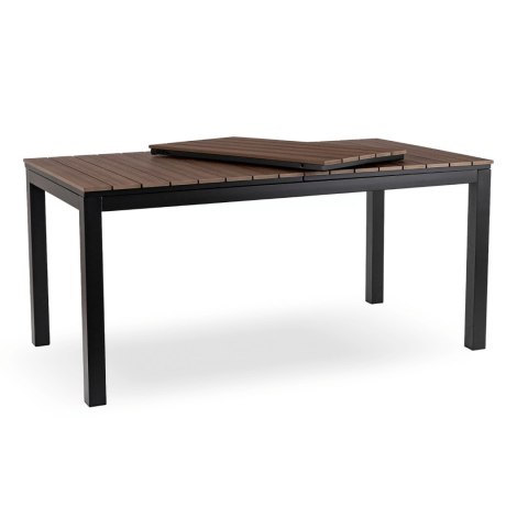 Stół Ogrodowy ARGOS 160-210 cm Orzech/Czarny