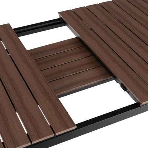 Stół Ogrodowy ARGOS 160-210 cm Orzech/Czarny