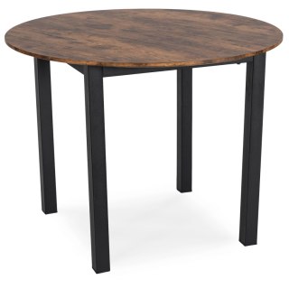 Stół TEO 100 cm Dąb Rustykalny/Czarny