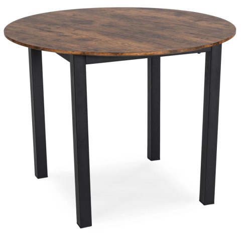 Stół TEO 100 cm Dąb Rustykalny/Czarny