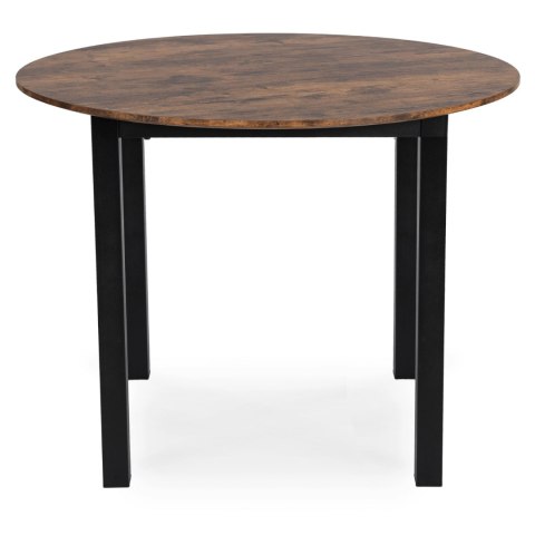 Stół TEO 100 cm Dąb Rustykalny/Czarny