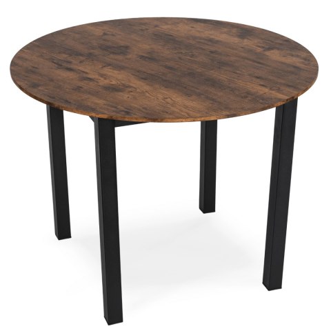 Stół TEO 100 cm Dąb Rustykalny/Czarny