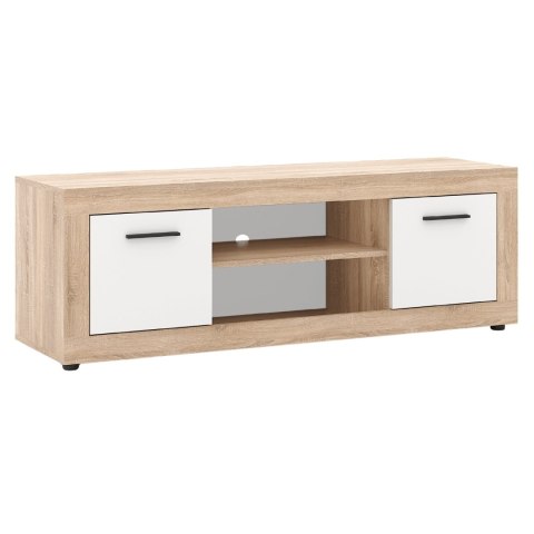 Szafka RTV BLAGO 140 cm Dąb Sonoma/Biały
