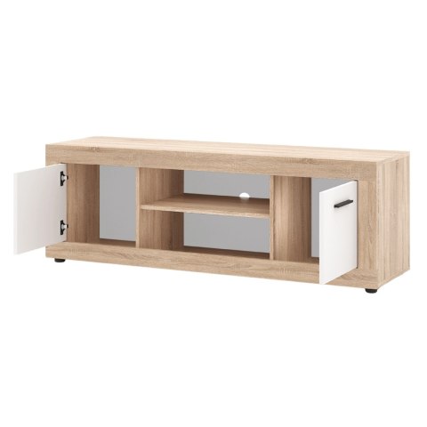 Szafka RTV BLAGO 140 cm Dąb Sonoma/Biały