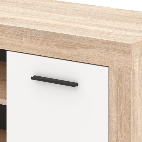 Szafka RTV BLAGO 140 cm Dąb Sonoma/Biały