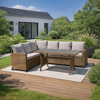 Zestaw Mebli Ogrodowych COMODO Brązowy/Szary