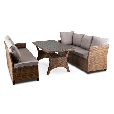 Zestaw Mebli Ogrodowych COMODO Brązowy/Szary