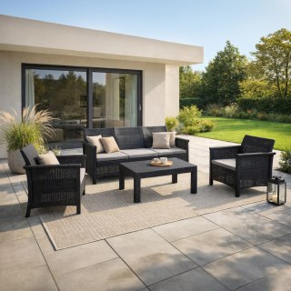 Zestaw Mebli Ogrodowych SAVIO Czarny