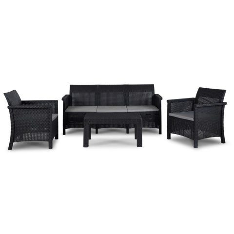 Zestaw Mebli Ogrodowych SAVIO Czarny