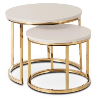 Zestaw Stolików APULIA Kaszmir/Złoty