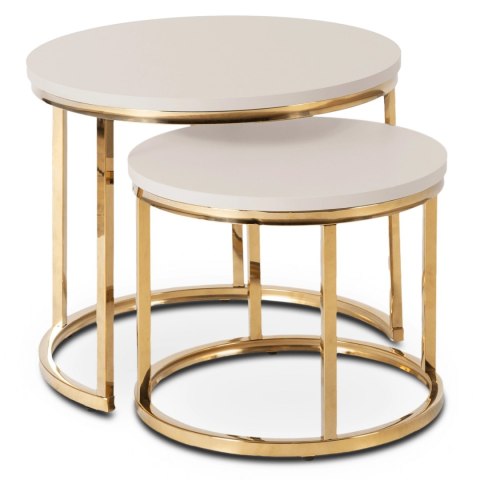 Zestaw Stolików APULIA Kaszmir/Złoty