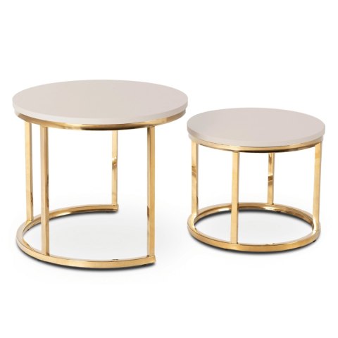 Zestaw Stolików APULIA Kaszmir/Złoty