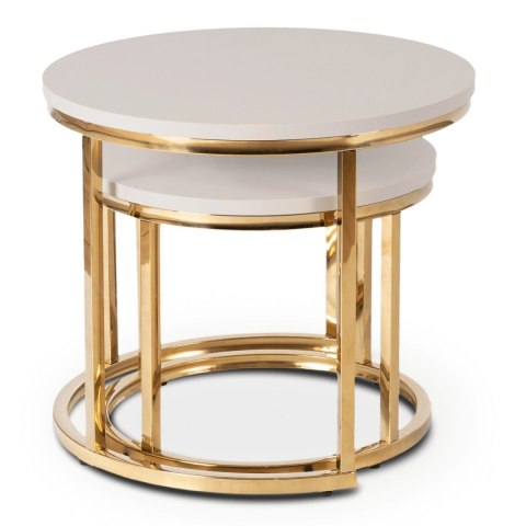 Zestaw Stolików APULIA Kaszmir/Złoty