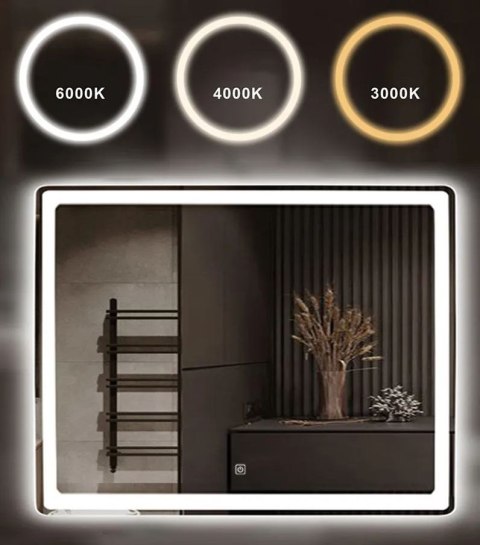 LUSTRO LED SQUARE 80X60CM