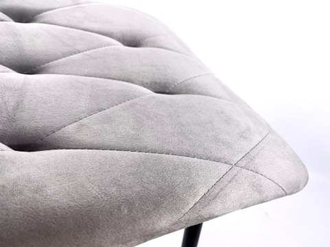 Krzesło tapicerowane BORGO VELVET LIGHT GREY SMOKE II GATUNEK