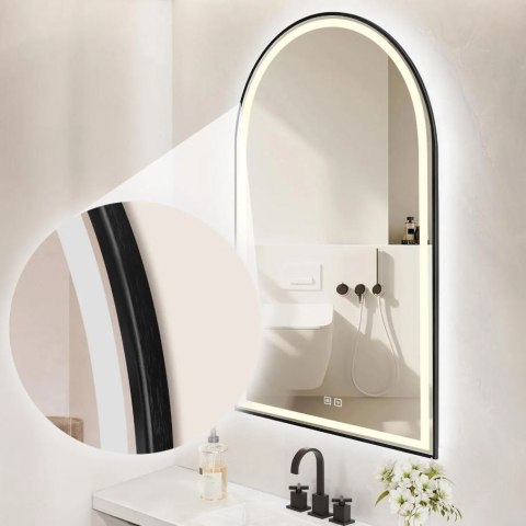 LUSTRO LED DASH BLACK 60X100CM