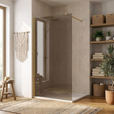 ŚCIANKA PRYSZNICOWA FLEXI 130 cm BROWN 1/2