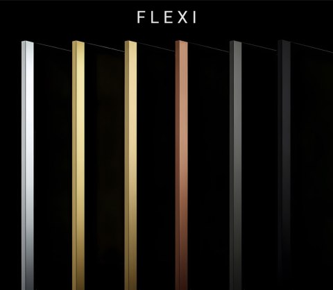 ŚCIANKA PRYSZNICOWA FLEXI 140 cm GREY 1/2