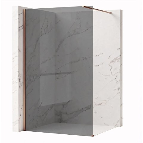 ŚCIANKA PRYSZNICOWA FLEXI 90 cm GREY 1/2