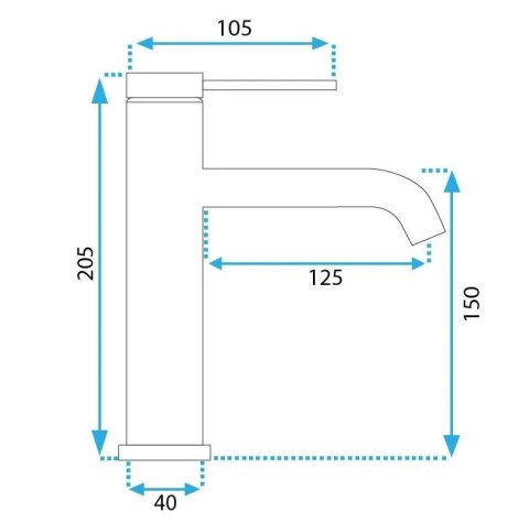 BATERIA UMYWALKOWA JS-B311BRG CLIF MIEDŹ SZCZ NISK