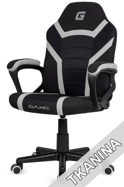 Fotel obrotowy do biurka MARIO BLACK + DARK GREY