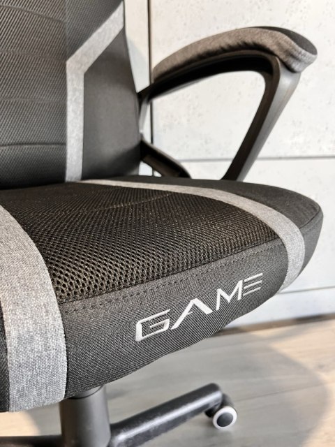 Fotel obrotowy do biurka MARIO BLACK + DARK GREY