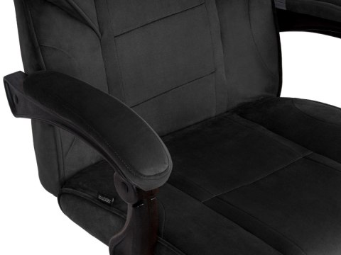 Fotel obrotowy do biurka TITAN BLACK ALCANTARA PRO